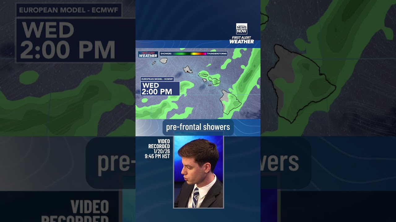 Cold Front to Bring Rain to Hawaii  #weather #hawaii  #heavyrain
