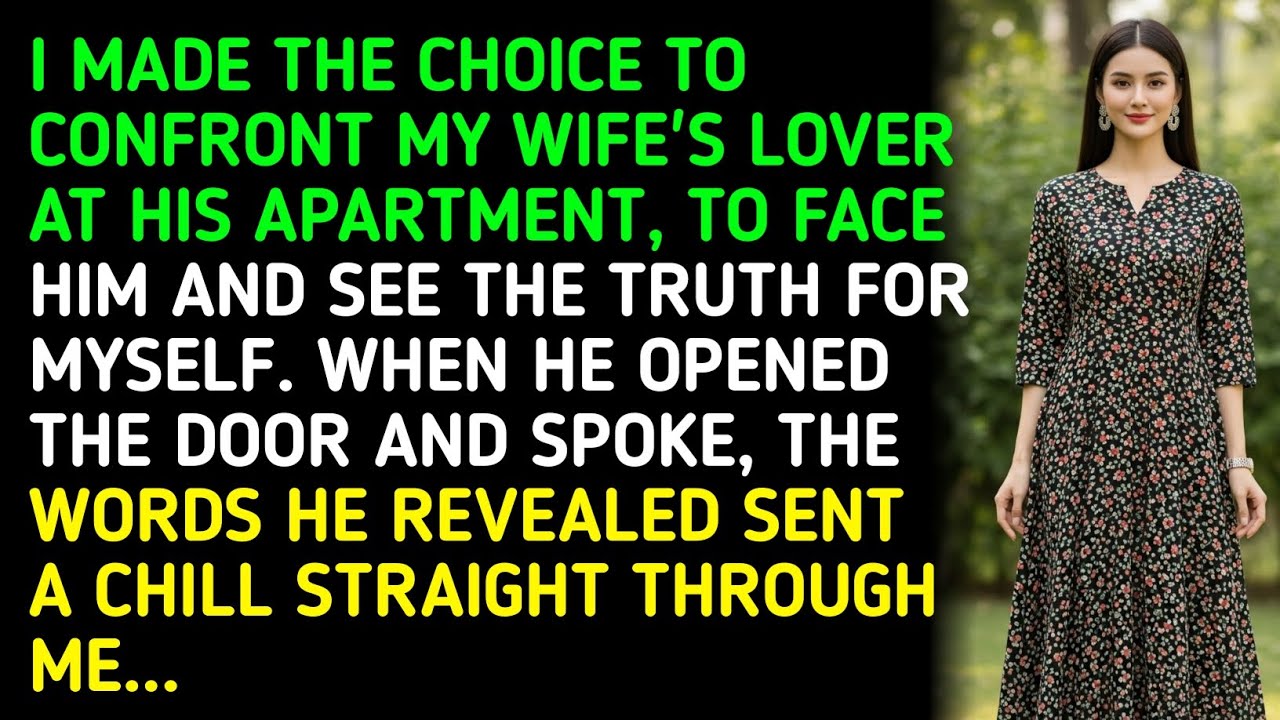 I MADE THE CHOICE TO CONFRONT MY WIFE'S LOVER AT HIS APARTMENT, TO FACE HIM AND SEE THE TRUTH .... 