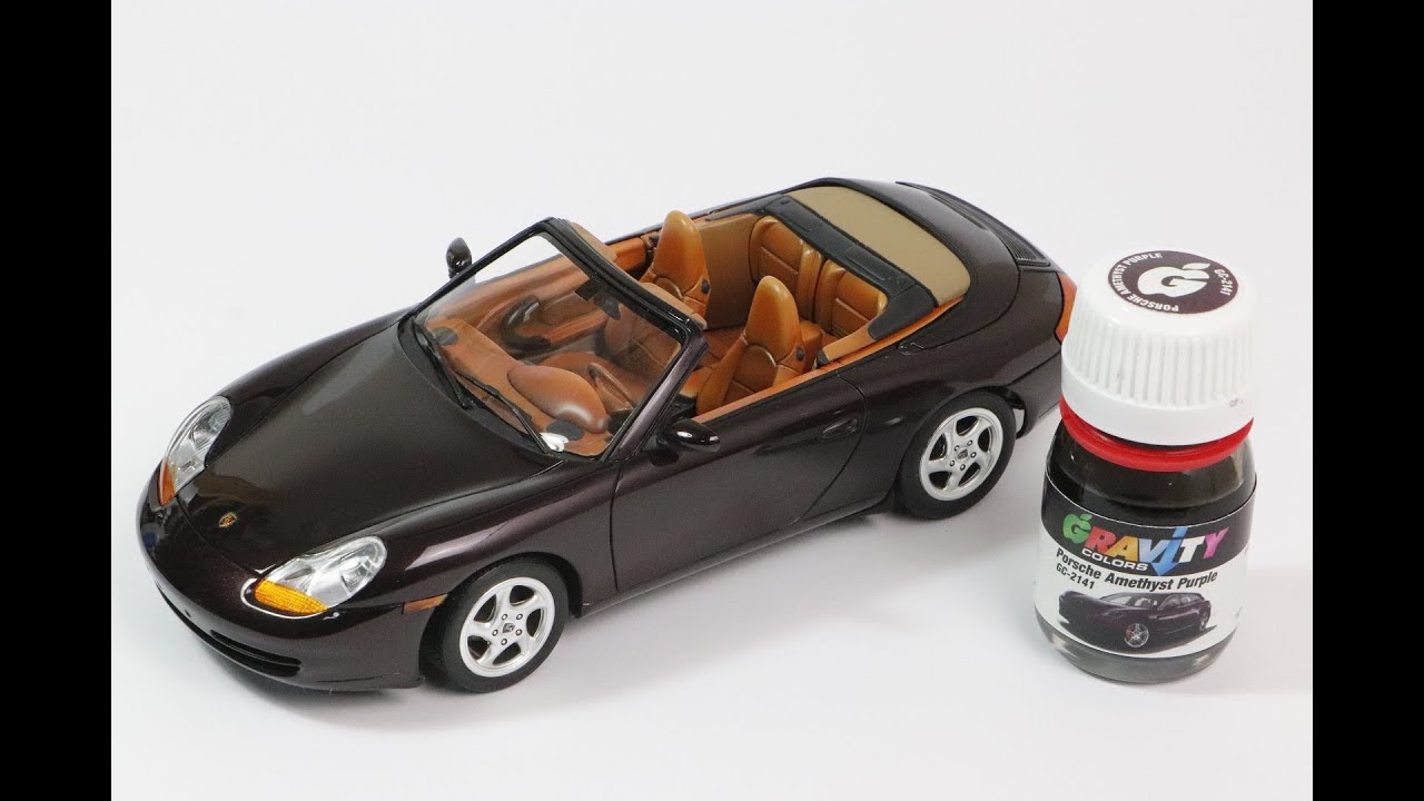 How to paint the body of a scale car model. Porsche 911 Carrera cabrio