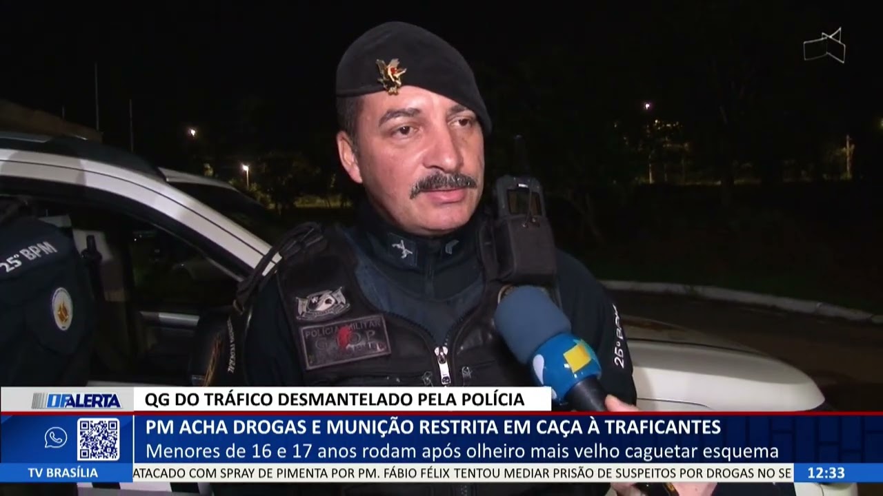 DF ALERTA - PM acha drogas e munição restrita em caça à traficantes