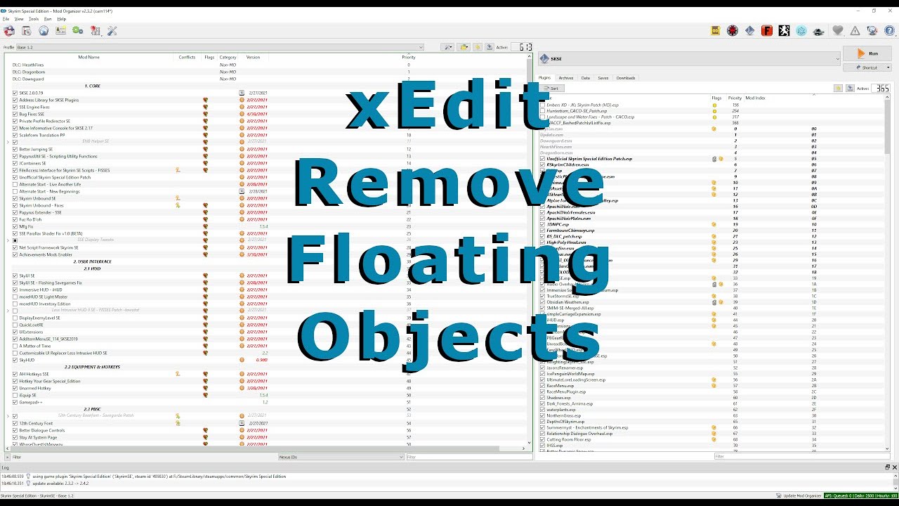 Remove Floating Items from the Game World Using xEdit - Skyrim Modding
