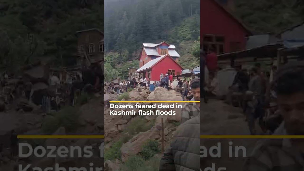 Dozens feared dead in Kashmir flash floods | #ajshorts