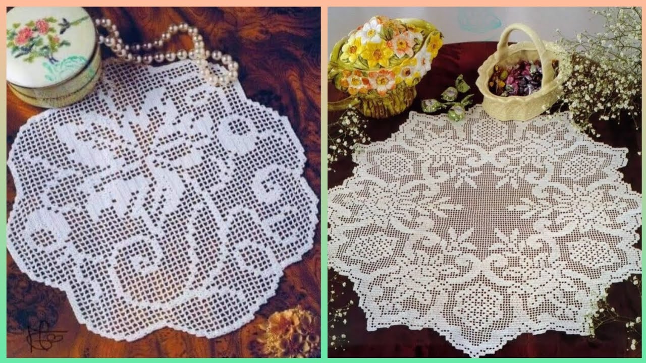Crochet Round Topper Placemats Amazing ideas #crochet #handmade #trending 