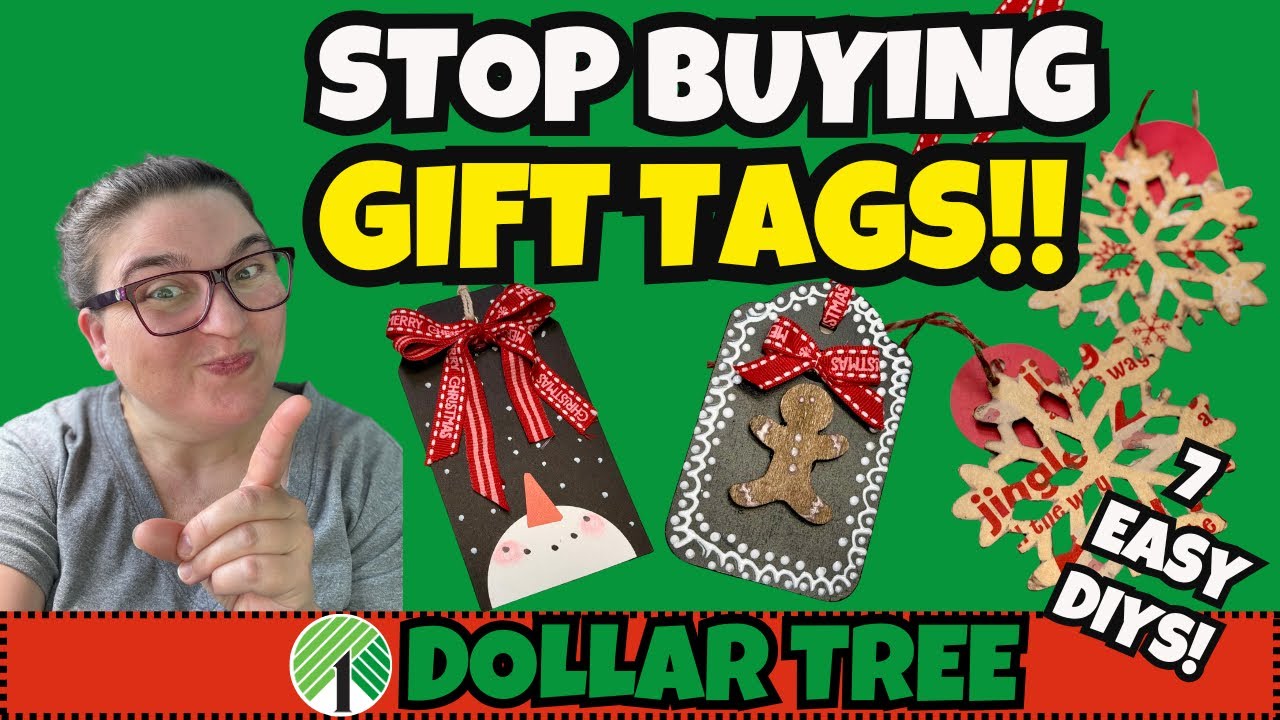 7 EASY DIY Christmas Tags Anyone Can Make