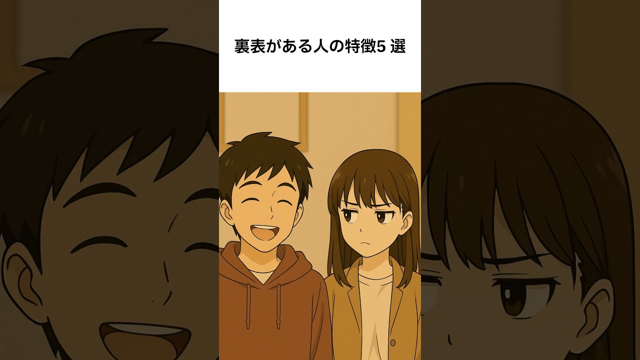 実は、裏表がある人の特徴5選#雑学 #トリビア #心理学
