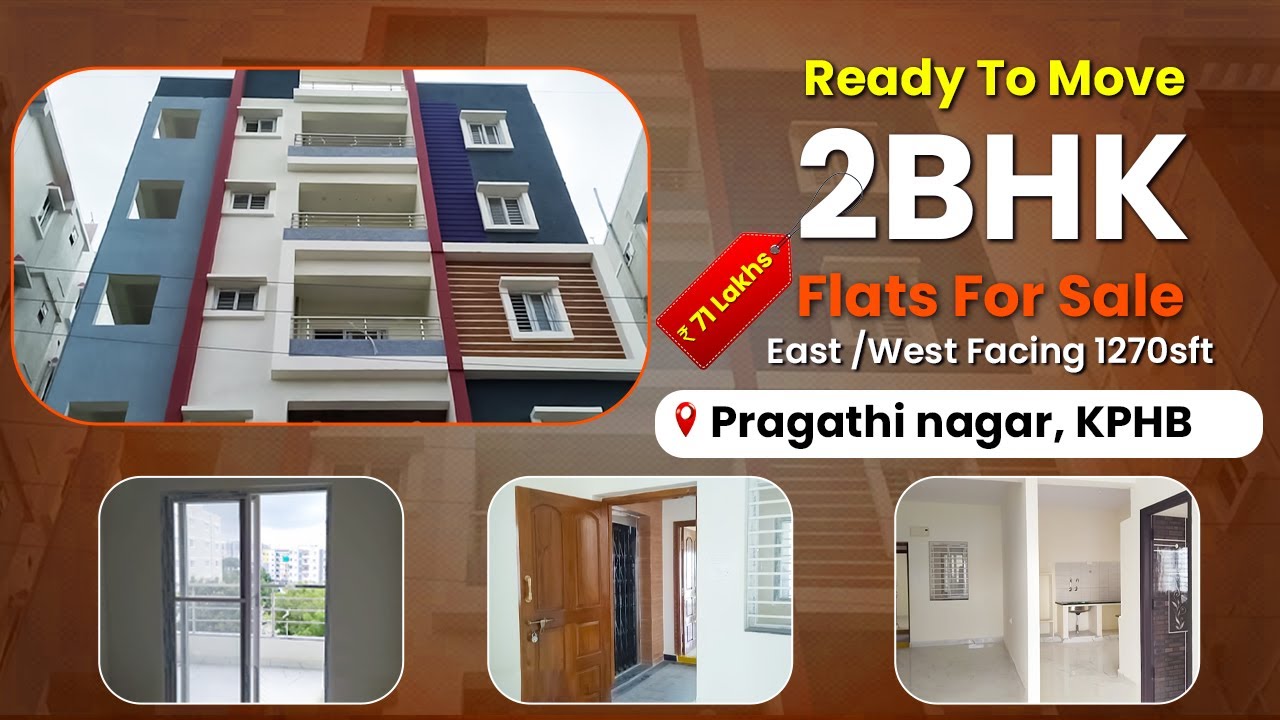 2BHK Flats For Sale Pragathi Nagar, Kukatpally | East & West Facing | HMDA Approved