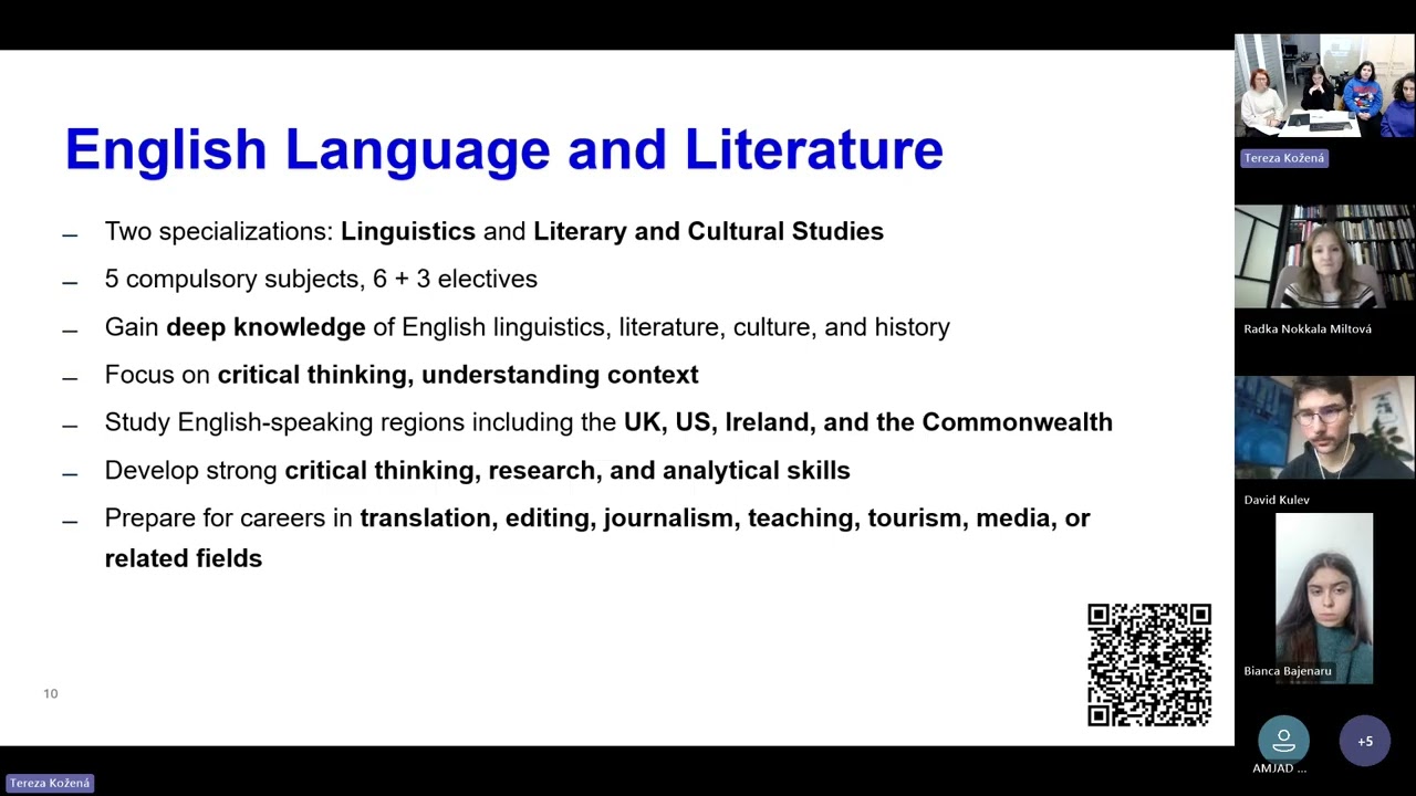 Master’s Virtual Open Day (Faculty of Arts, Masaryk University)