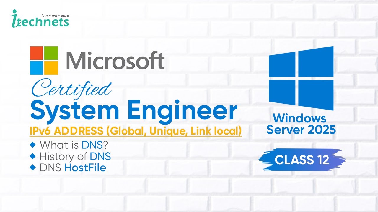 𝗟𝗲𝗰 𝟭𝟮 | 𝗠𝗖𝗦𝗘 𝗦𝗲𝗿𝘃𝗲𝗿 𝟮𝟬𝟮𝟱 𝗧𝗿𝗮𝗶𝗻𝗶𝗻𝗴 | 𝗪𝗵𝗮𝘁 𝗶𝘀 𝗗𝗡𝗦 | 𝗛𝗼𝘄 𝗗𝗡𝗦 𝗪𝗼𝗿𝗸𝘀 | 𝗭𝗲𝗿𝗼 𝘁𝗼 𝗵𝗲𝗿𝗼