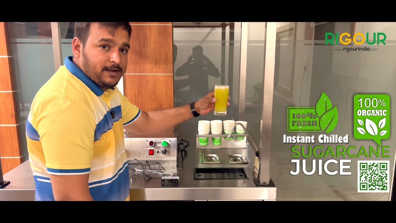 Sugarcane Juice Machine with Chiller | India's Best | Cane Stall Pro | By RIGOUR