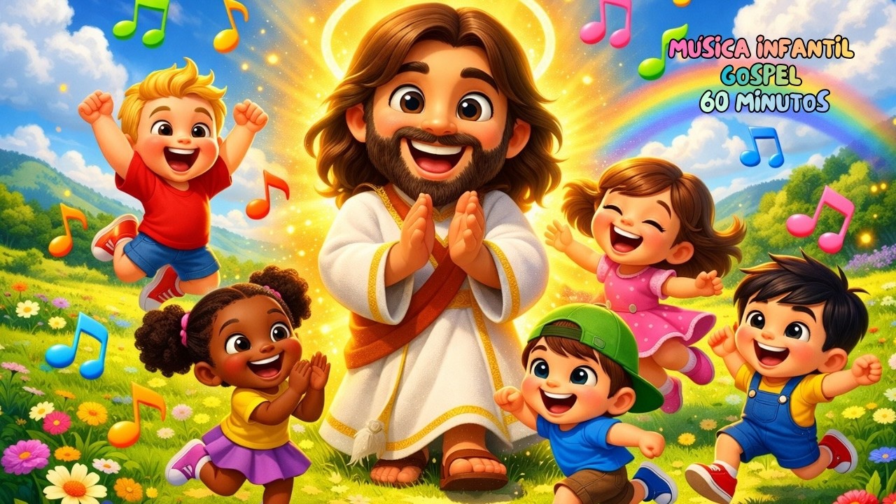 Deus Te Fez Para Sorrir | Quem Tem Jesus | 60 Minutos de Música Cristã Com Jesus | Louvor Infantil
