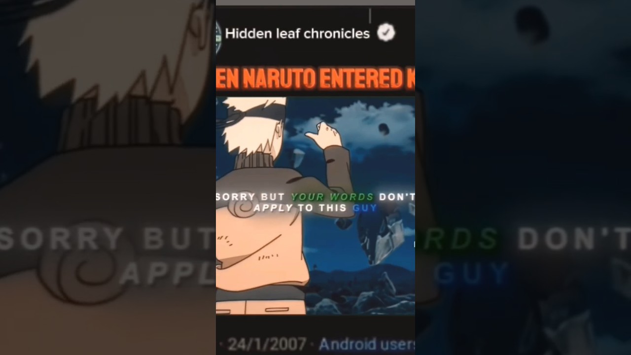 the movement when Naruto use kcm mode in 4th great ninja war#kcmnaruto