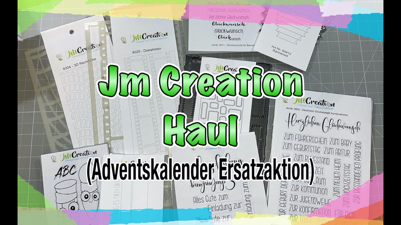 Jm Creation Haul, Adventskalender Ersatzaktion, deutsche Stempel, cardmaking, basteln mit Papier,DIY