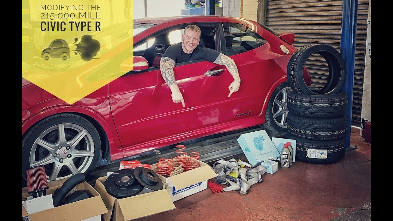 Modifying the HIGH MILEAGE TYPE R into a track day car! Civic Type R FN2 MODS & DRIVE