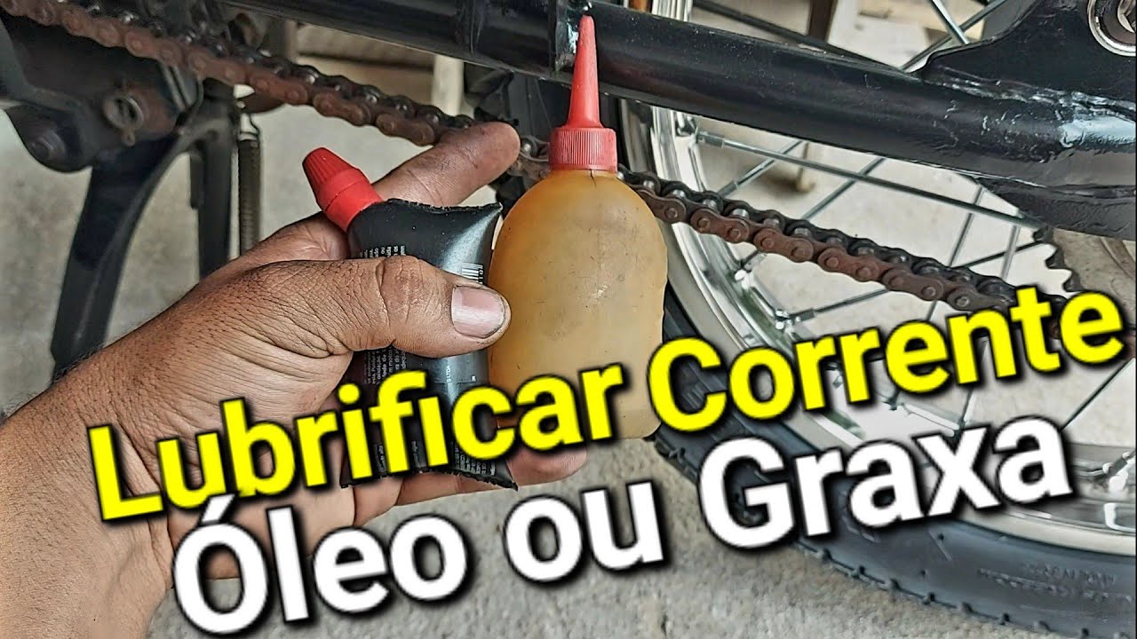 Qual melhor pra lubrificar corrente? Óleo ou Graxa?