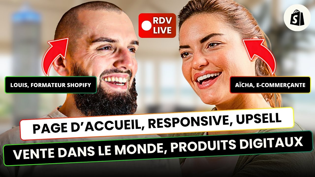 Utiliser l'IA sur Shopify ? Problèmes de webdesign Shopify ? Vendre dans le monde entier - SOS Live