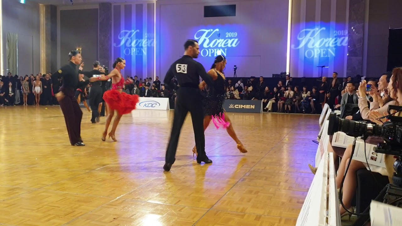 2019 Korea Open Amateur Latin Salvo Sinardi&Viktoriya Kharchenko C