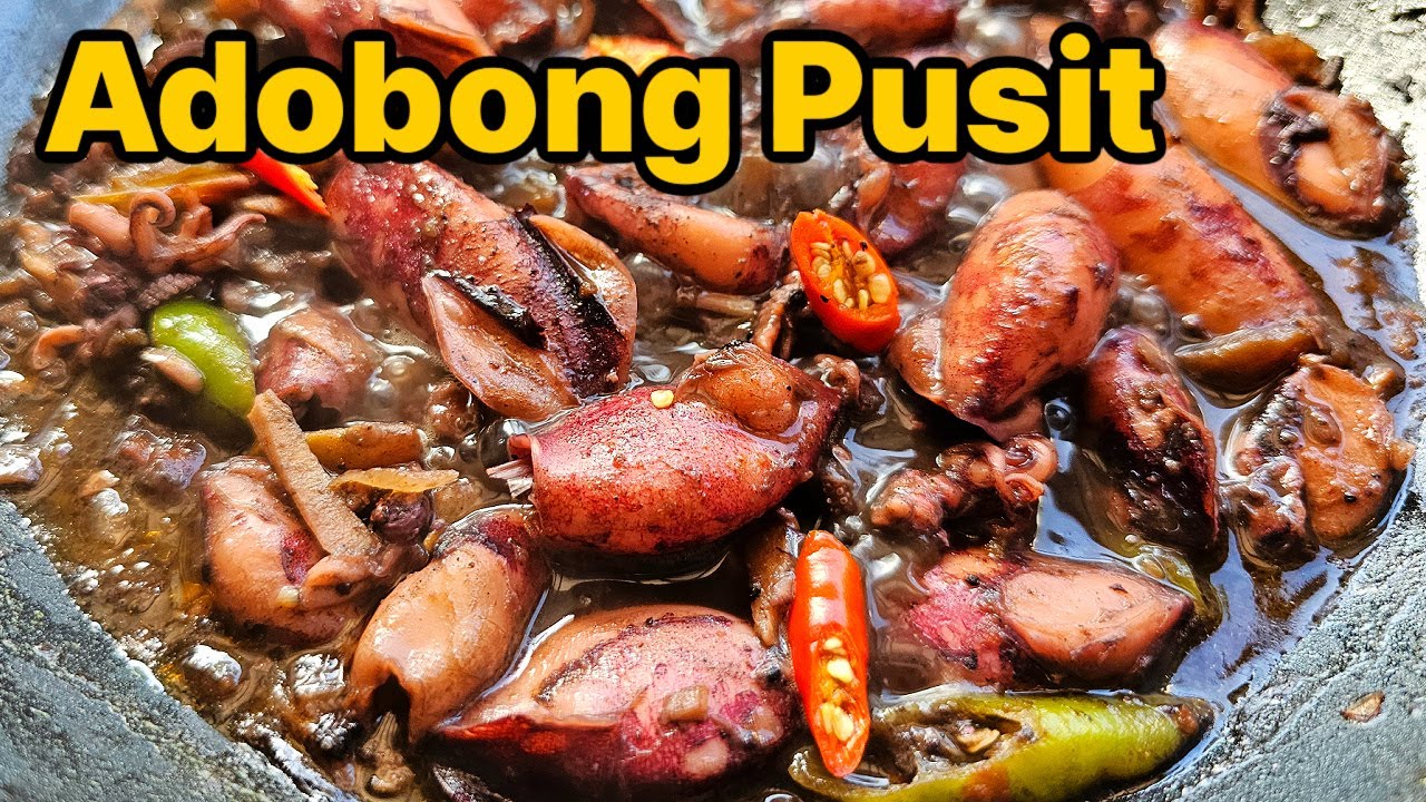 Adobong Pusit Recipe – Filipino Squid Adobo in Savory Black Sauce