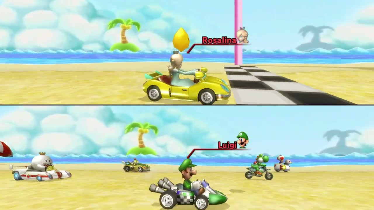 Mario Kart Wii Reverse - Banana Cup - 100cc Team VS
