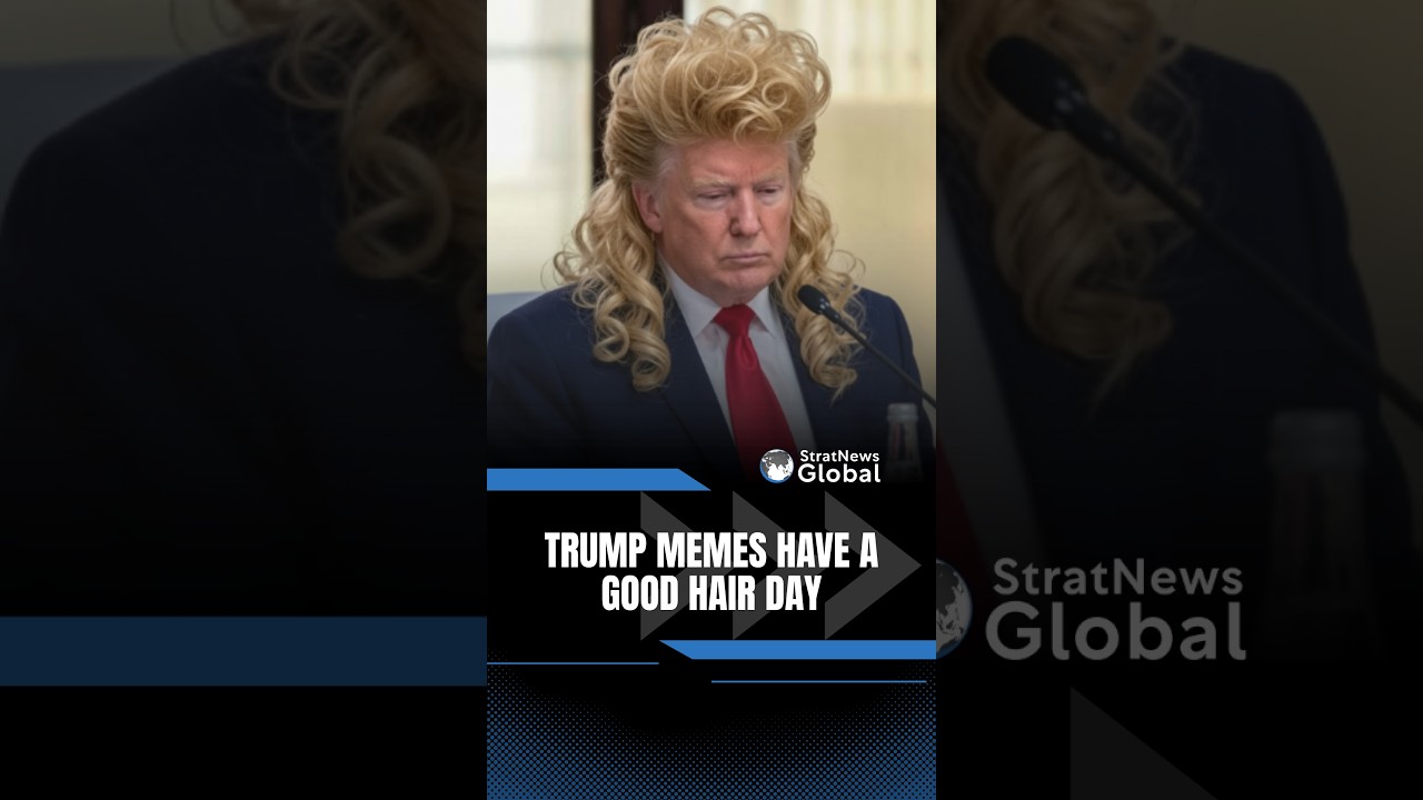Прическа Трампа стала темой для обсуждения, и интернет заполнили мемы | #shorts #trump #usa