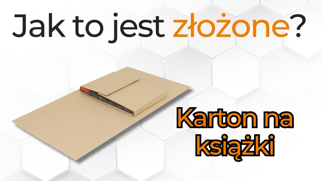 Jak to jest złożone? Karton na książkę. OWIJKA