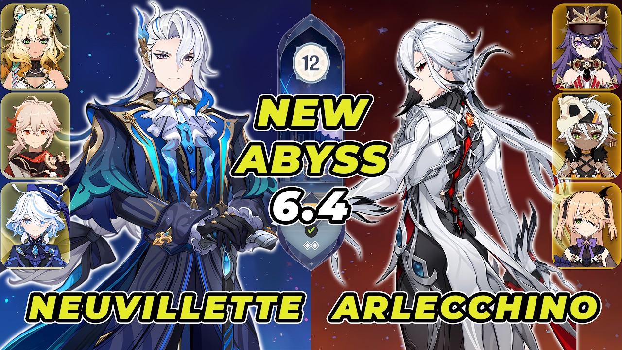 Neuvillette & Arlecchino | Teams DESTROY NEW! Spiral Abyss 6.4 | Genshin Impact
