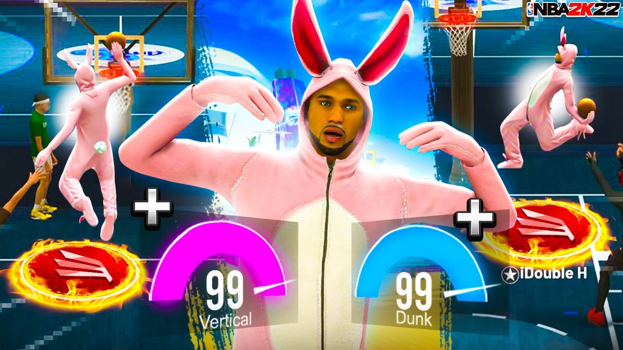 99 DUNK + 99 VERTICAL + BUNNY MASCOT = GAME BREAKING on the TOXIC 1v1 COURT!