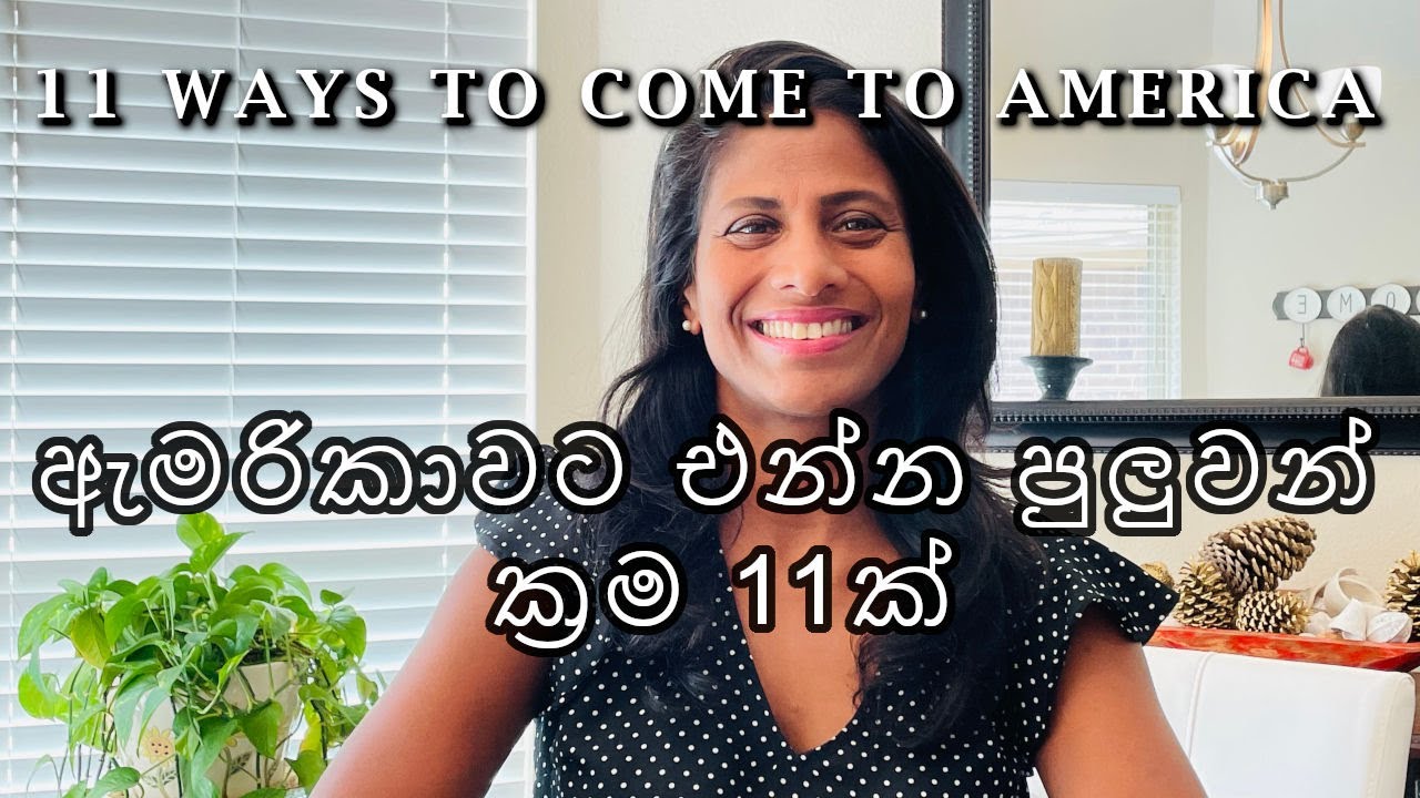 11 Way To Come to America | American Dream | ඇමරිකාවට එන්න පුලුවන් ක්‍රම 11 ක්
