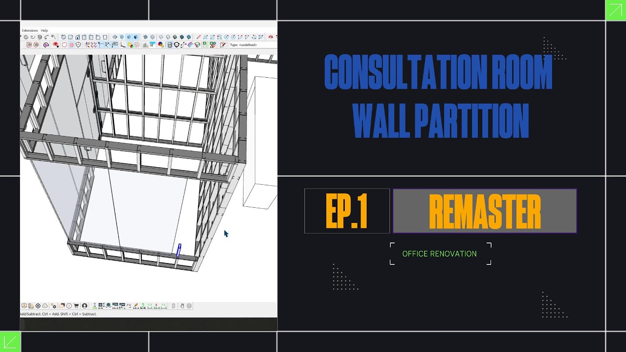 Consultation Room Wall Partition Episode 1 - MIX INSTITUTE OFFICE DESIGN