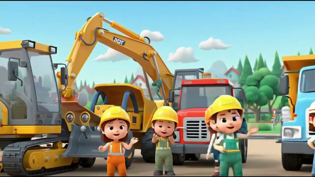 🚜 Kompilasi Lagu Anak Excavator Terbaik | Lagu Alat Berat untuk Anak