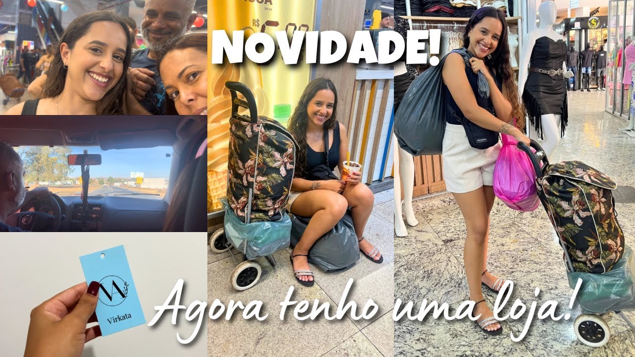 AGORA TENHO UMA LOJA DE MODA FEMININA! Comprando as primeiras peças com vocês, mostrando tudo...