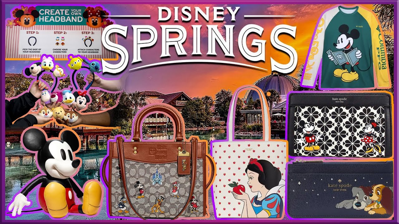 DISNEY COLLECTIONS AVAILABLE IN DISNEY SPRINGS | COACH | KATE SPADE | COLUMBIA