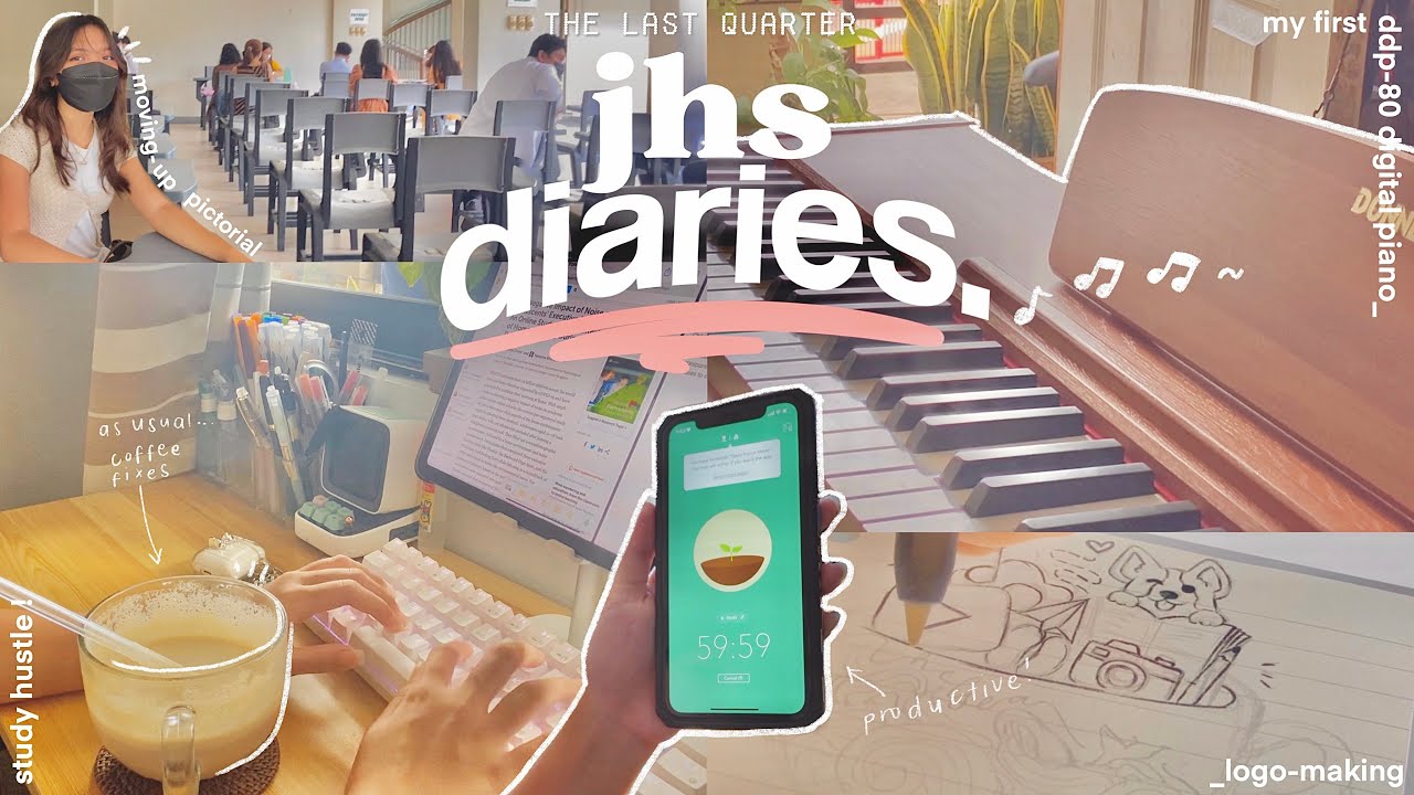last quarter of jhs diaries 📚 study hustle, complete tasks with me, going to school & new piano! 🎹