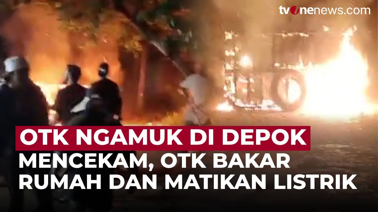 Depok Bergejolak! Kelompok Misterius Bersenjata Serang dan Bakar Bangunan | OneNews Update