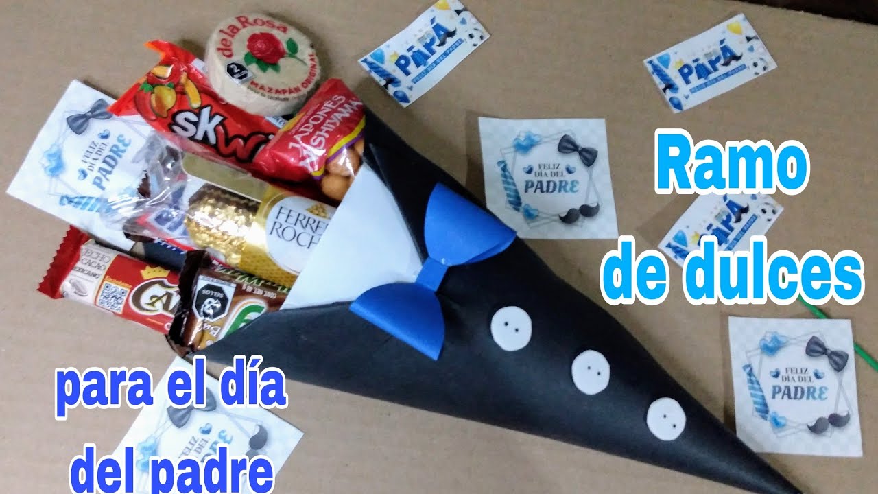 Ramo de dulces ,para el día del padre.