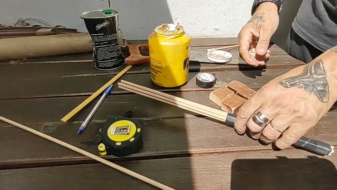 Cómo Hacer baquetas/ Escobillas para batería/drums