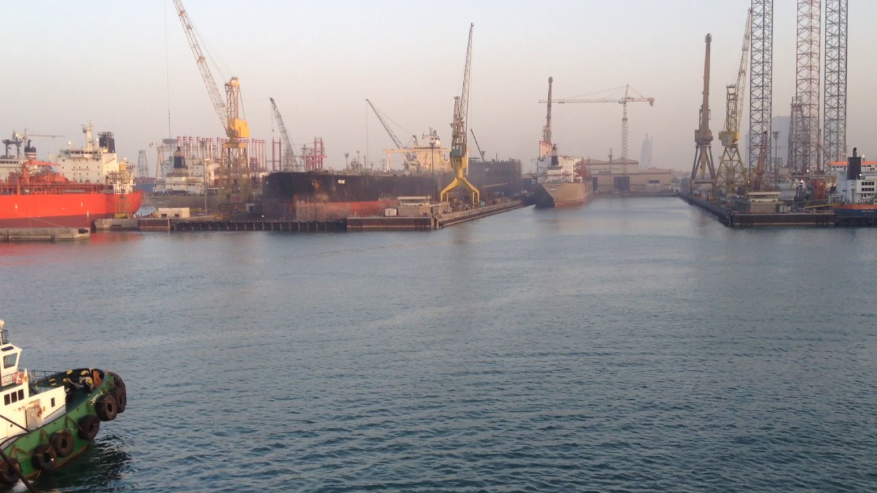 Dubai drydock world Dock No. 1 and No. 2 entrance