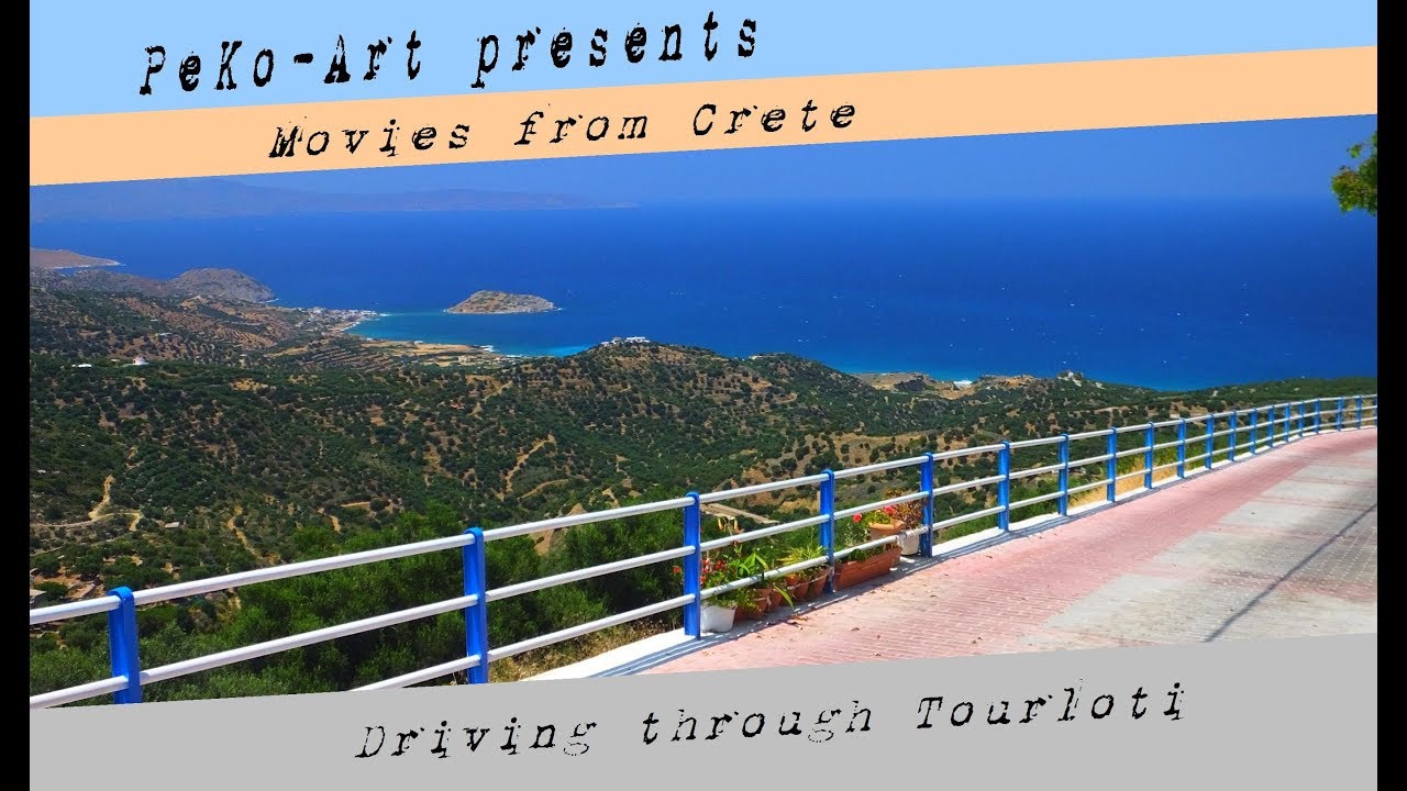 Kreta - Crete - Driving through the village Tourloti