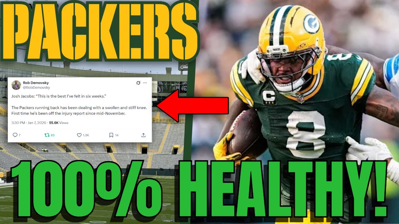 🔥 Josh Jacobs 100% Healthy! HUGE Boost Ahead of Packers vs Bears!