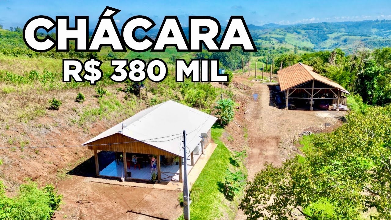 QUER VIVER NO CAMPO? Olha essa ch&aacute;cara a 3,5 km da cidade! Ch&aacute;cara a venda em Santa Catarina