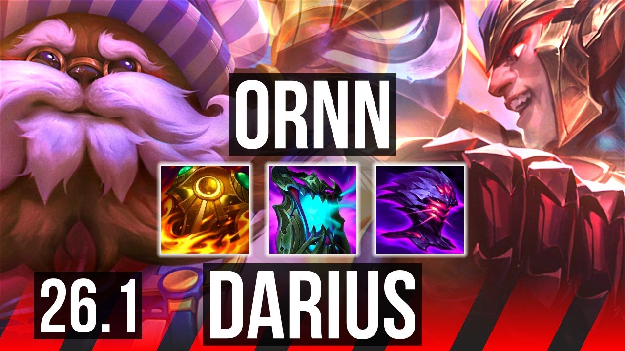 ORNN vs DARIUS (TOP) | EUW Master | 26.1