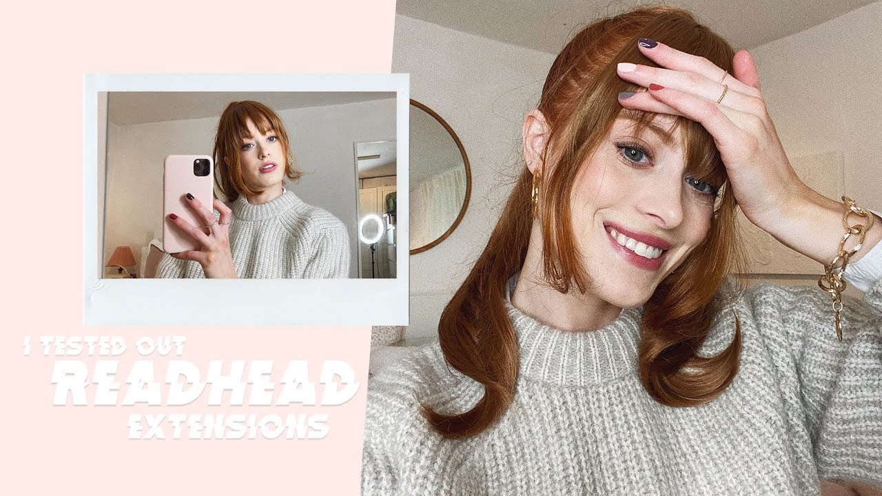 TESTING OUT GINGER HAIR EXTENSIONS! DID THEY ACTUALLY MATCH? | MsRosieBea