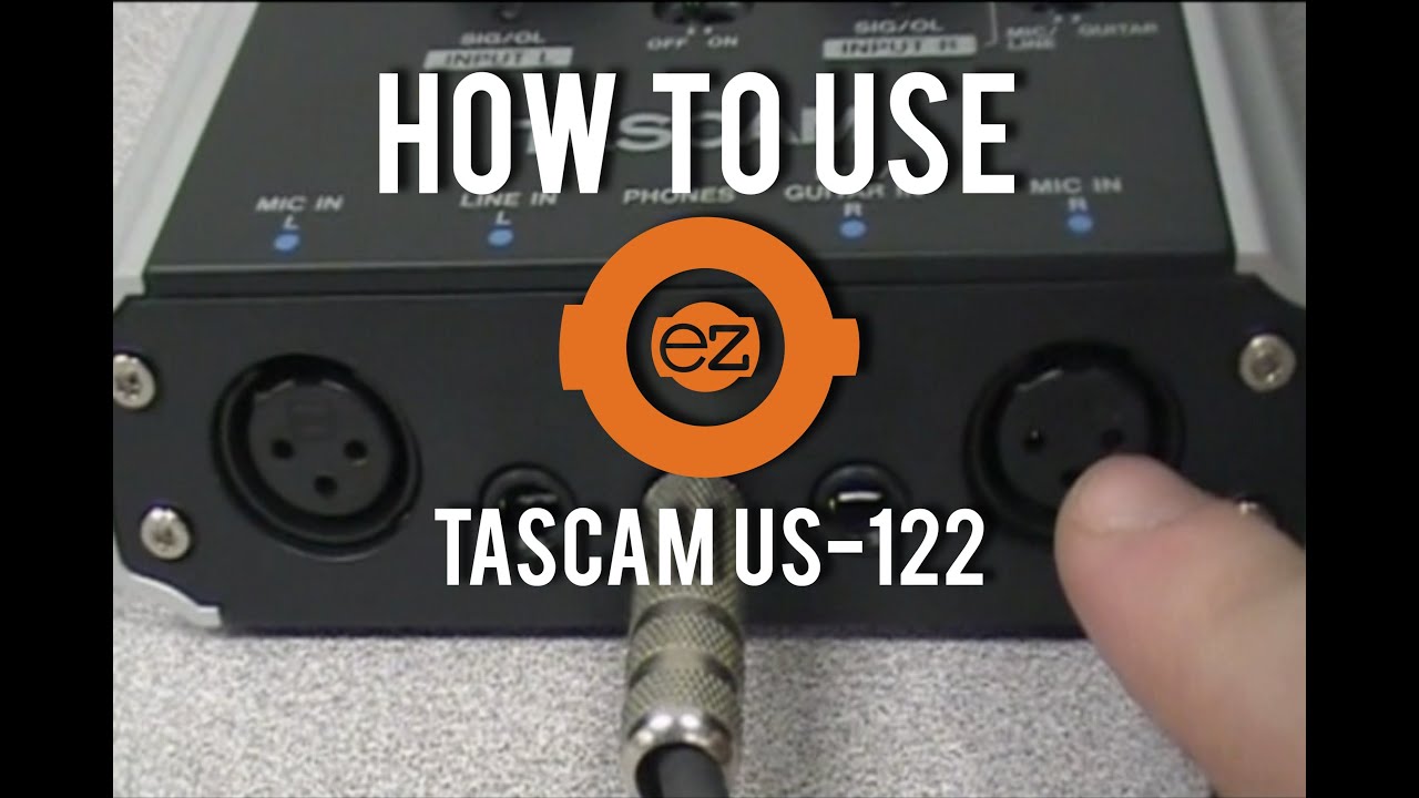 HOW TO USE TASCAM SOUND CARD