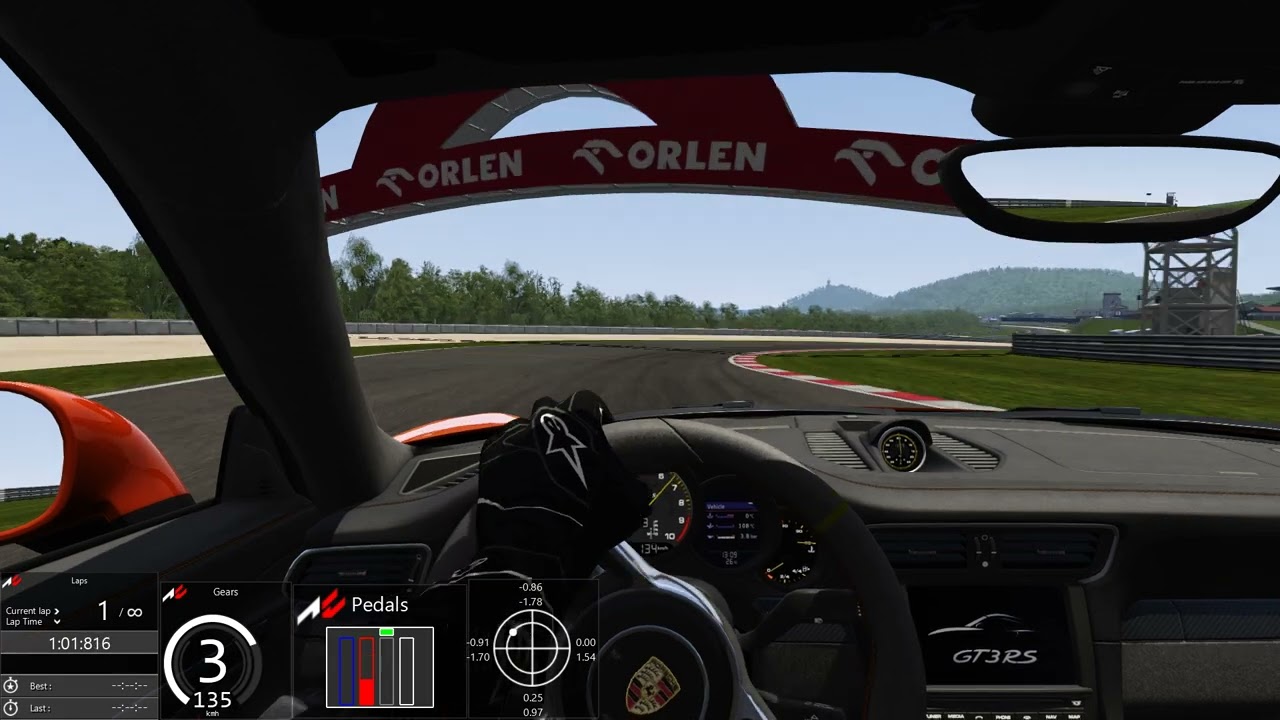 Assetto Corsa Autodrom Most 2024 Porsche 911 GT3 RS World Record 1:41.533 Onboard