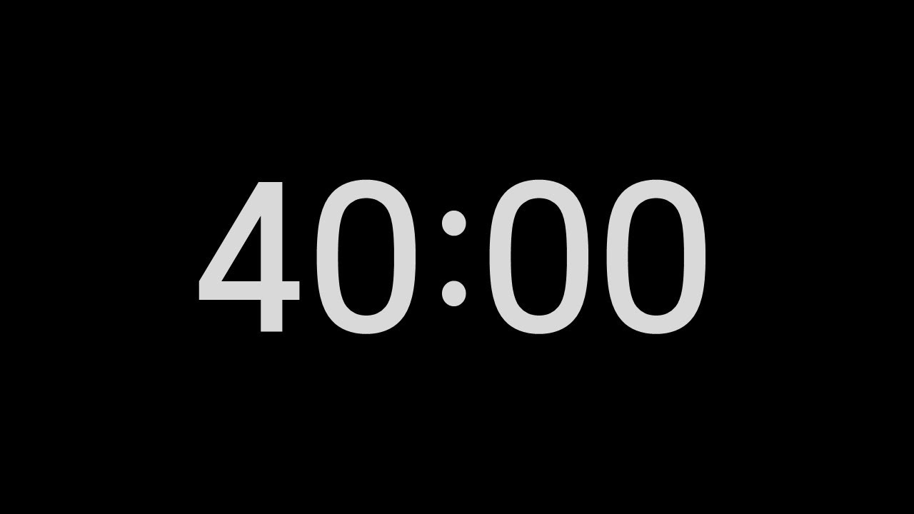 40 Minute Timer / 40분 타이머