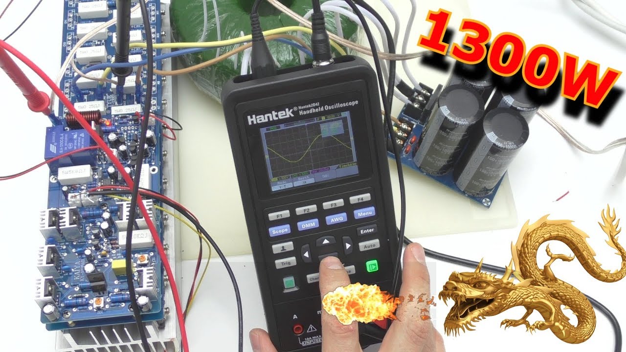 ВКЛЮЧАЕМ МОЩНЫЙ УСИЛИТЕЛЬ С АЛИ НА 1300W  Часть 2