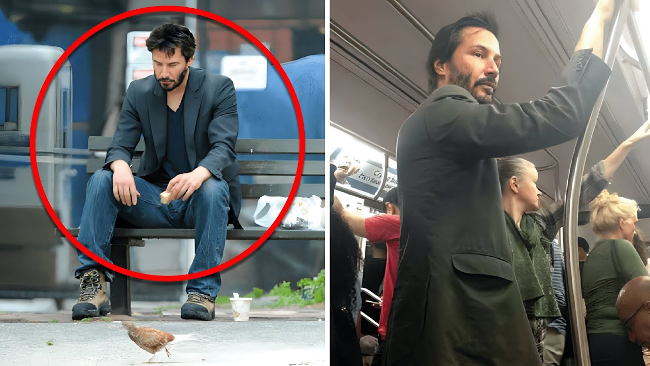 This actor is a millionaire. He rides the subway, eats with the homeless, and gives away his money