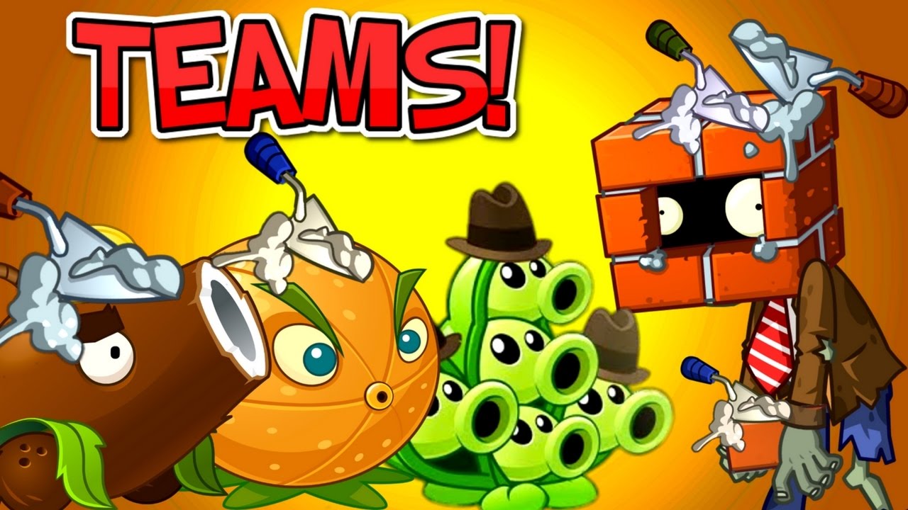 Plants vs. Zombies 2 Teams vs Brickhead Zombie ✔✔✔ Primal gameplay PVZ 2