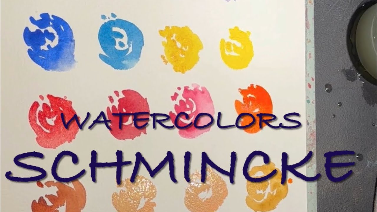 ⭐️ SWATCHING 21 Schmincke Horadam ￼ Watercolors 🖌️ my pallet is heavy on the Earth tones 😉👍￼￼￼￼￼