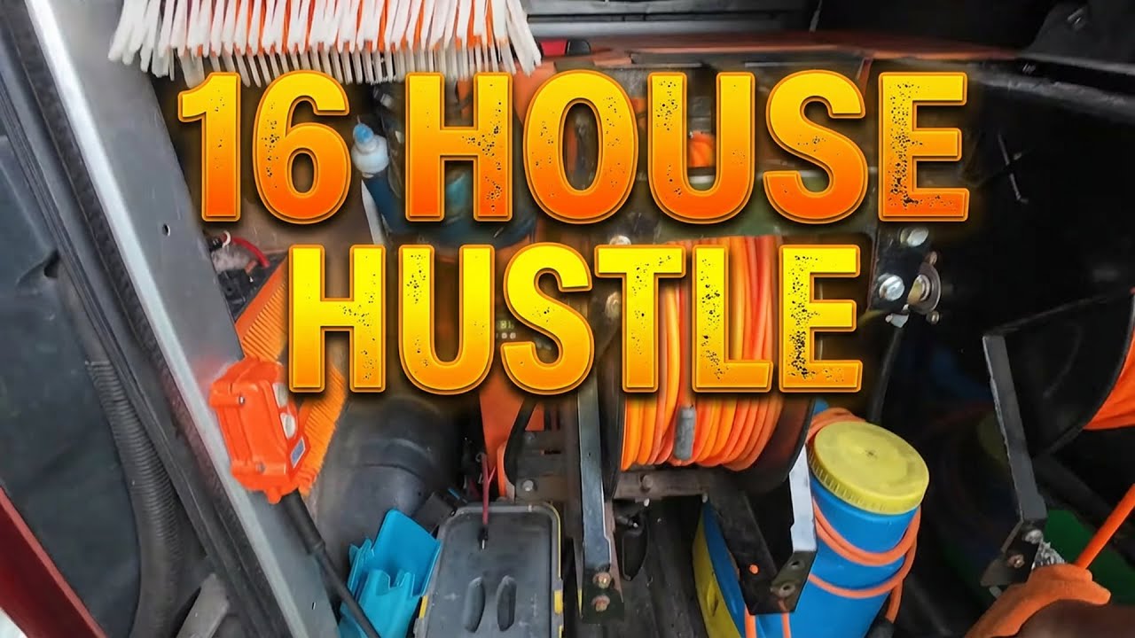 Water Fed Pole System in Action | Full Day of 16 Cleans