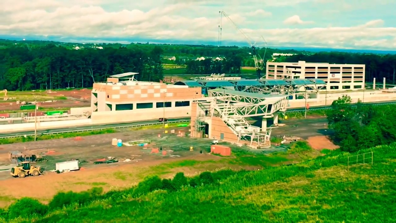 Ashburn Metro Station in Ashburn, Virginia in July 2018